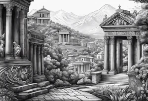 Roman themed tattoo idea