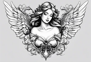 An angel that will always be in my heart tattoo idea