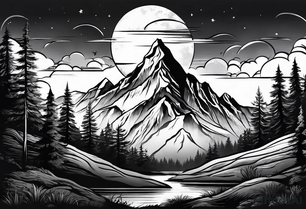 Mountain tattoo tattoo idea
