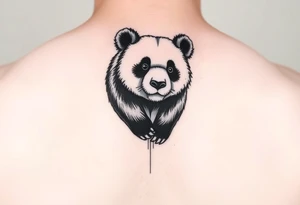 panda bear for arm placement tattoo idea