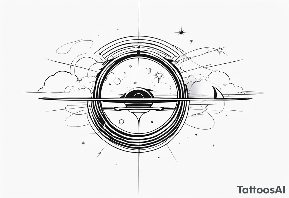 Wormhole events horizon tattoo idea