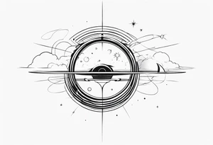 Wormhole events horizon tattoo idea