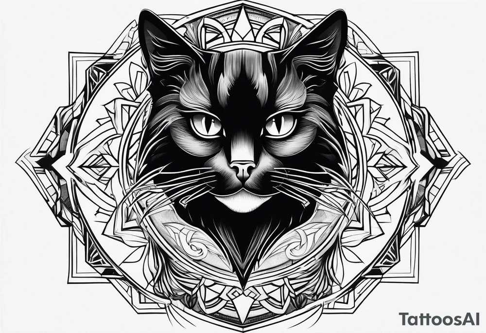 Black Cat tattoo idea
