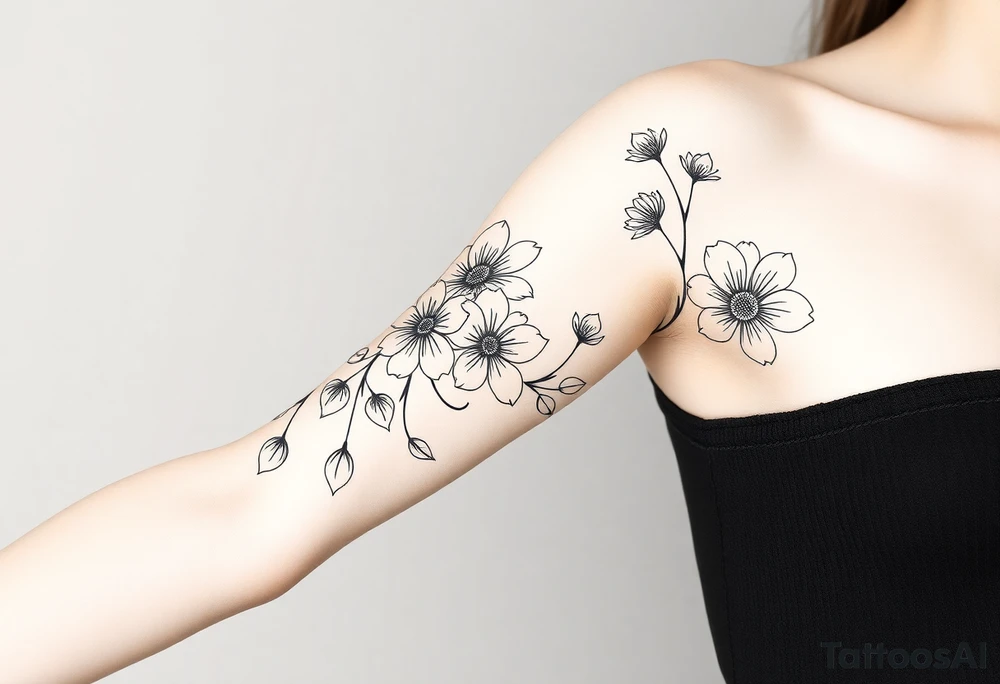 Flowers tattoo idea