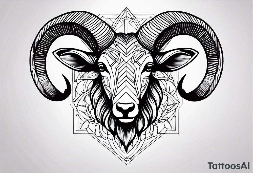 Aries zodiac sign tattoo idea