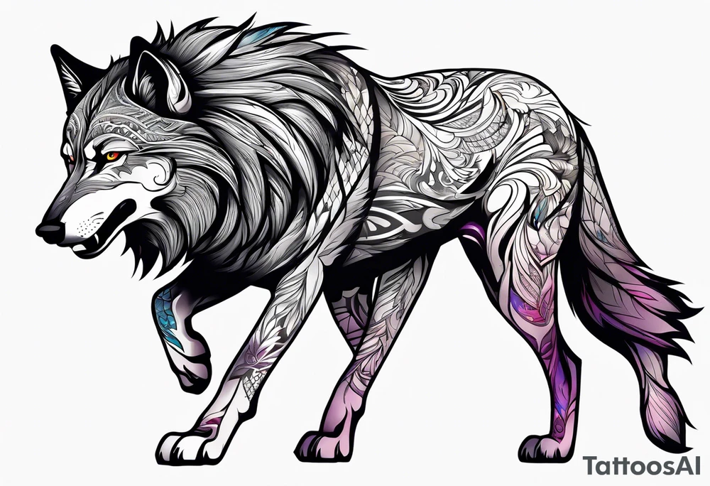 Lobo wolf for a male tattoo tattoo idea