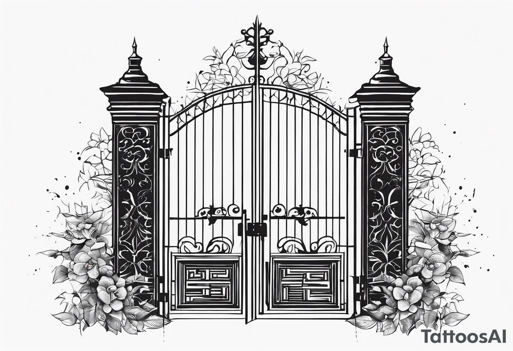 gate vector tattoo idea