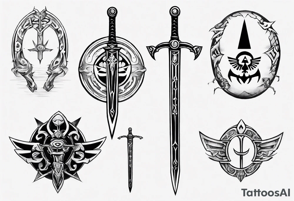sword with circle around from zelda tattoo idea sword with circle around from zelda tattoo idea