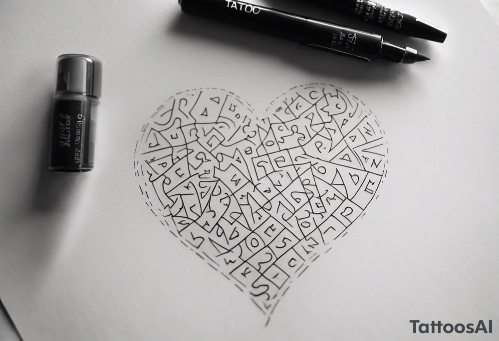 simple, fine line tattoo that includes my sisters handwriting "my favorite sister" and incorporate a single puzzle piece. This will be on my ankle and should be small. Only have one single puzzle piece and have it smaller than the words tattoo idea