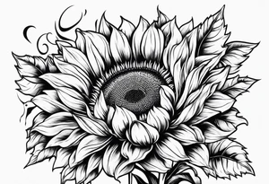 Sunflower and semi colon tattoo idea