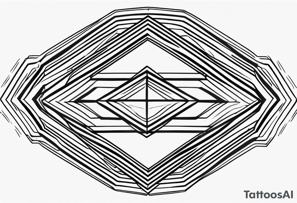 simple lines armband and back tattoo idea