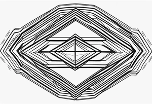 simple lines armband and back tattoo idea