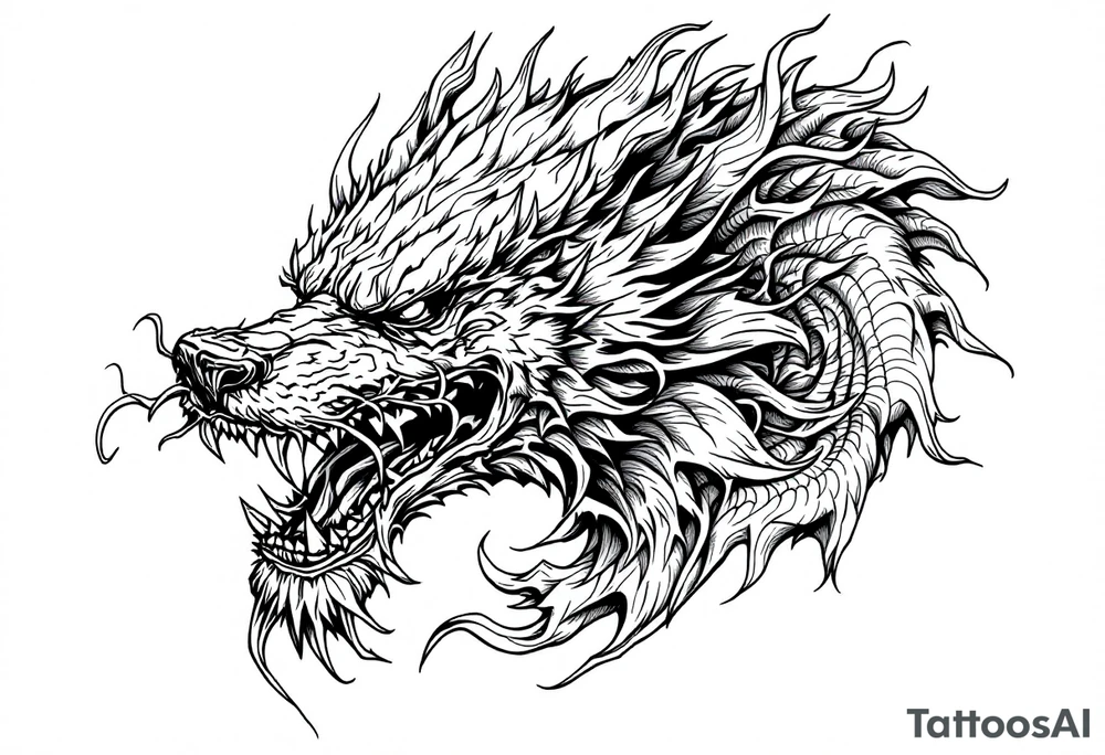 Foo dog tattoo idea