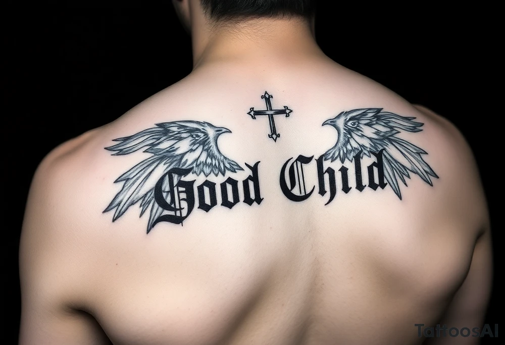 “God’s Child” on forearm. tattoo idea