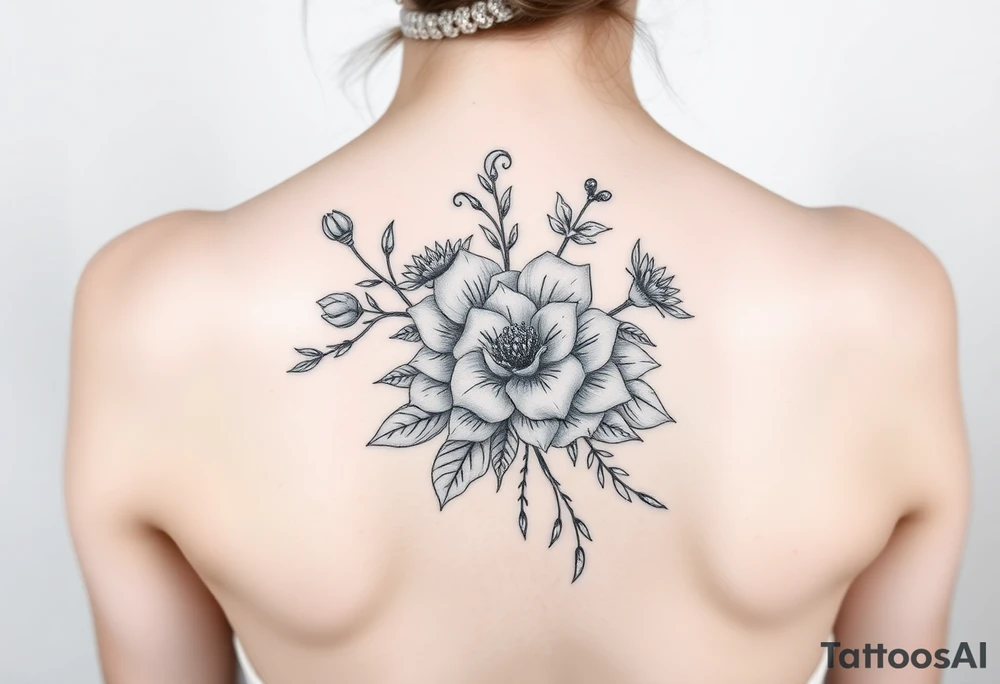 Flor de lótus, livros, vinhos, cafés, viagens e signo de gêmeos tattoo idea