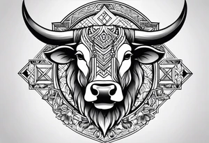Mother son taurus tattoo idea
