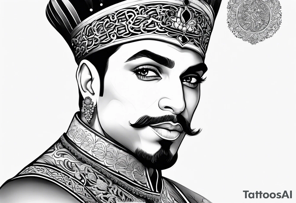 Prince ali in arabic tattoo idea