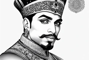 Prince ali in arabic tattoo idea