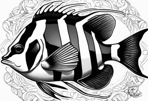 Moorish idol tattoo idea