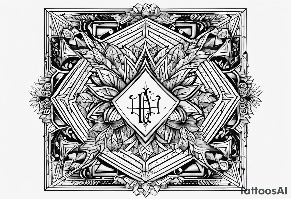 The words: "Надежды нет" are crossed out tattoo idea