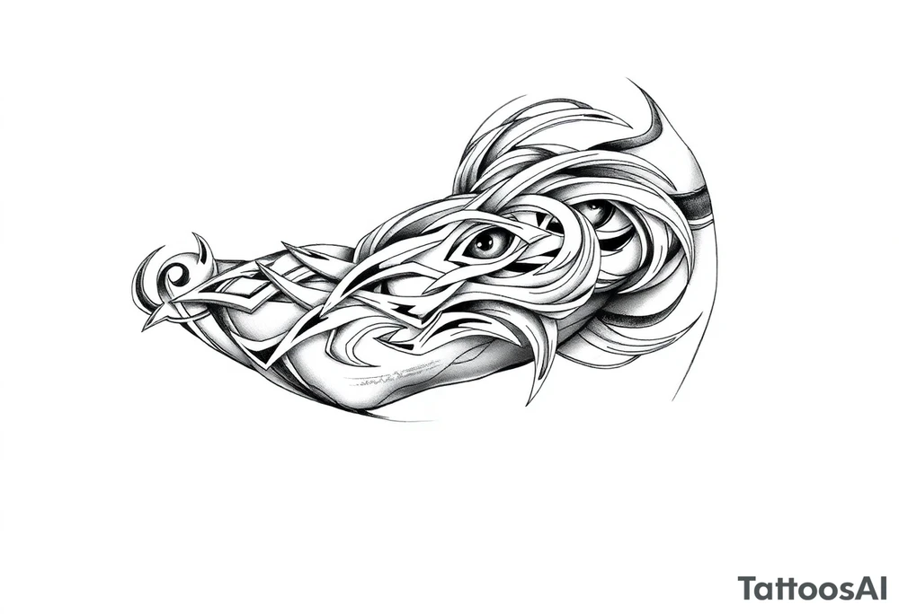 Tribal design tattoo idea