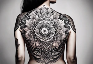 back tattoo covering the whole back drawing tattoo idea