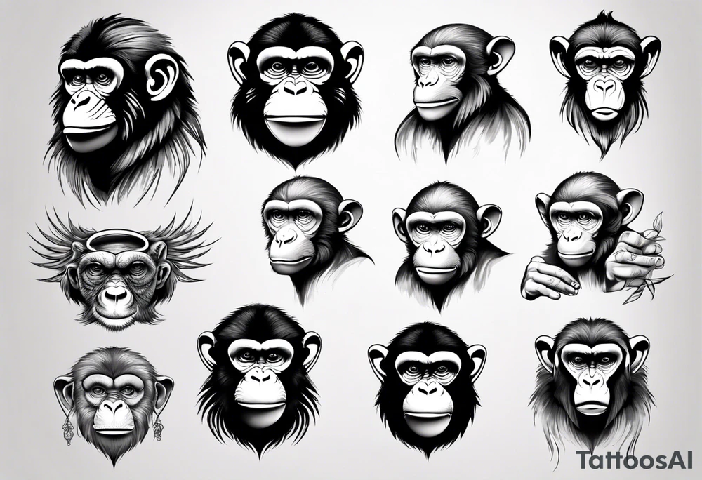 Monkey tattoo idea