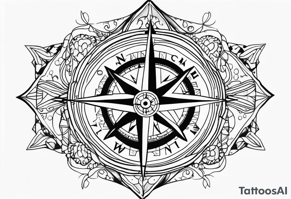 Compass tattoo idea