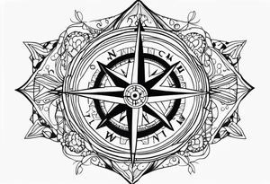 Compass tattoo idea