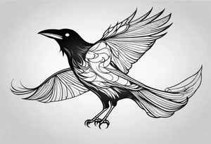 Raven tattoo idea