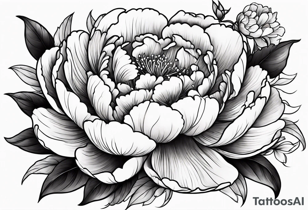 peony tattoo tattoo idea