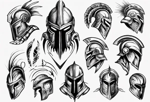 spartan soldier tattoo idea
