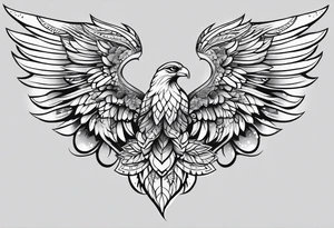 one wing tattoo idea