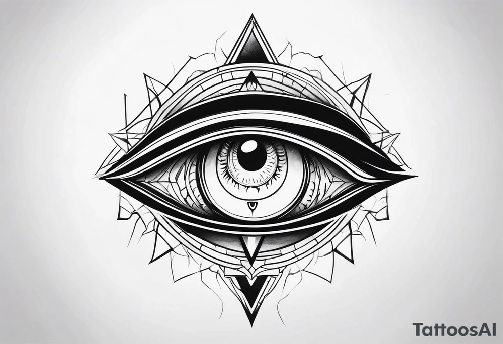 All-Seeing Eerie Eye tattoo idea