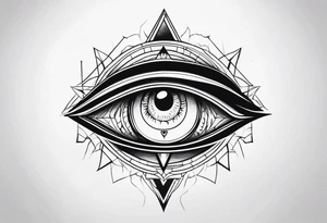 All-Seeing Eerie Eye tattoo idea