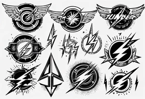 Thunder tattoo idea
