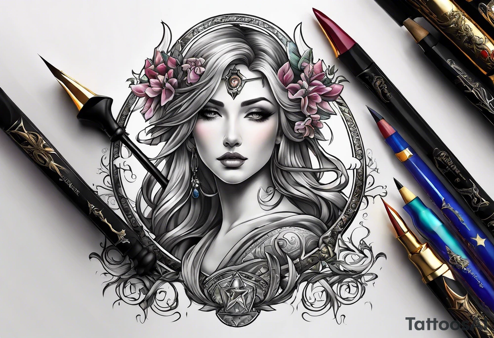 Signo sagitario tattoo idea