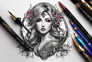 Signo sagitario tattoo idea