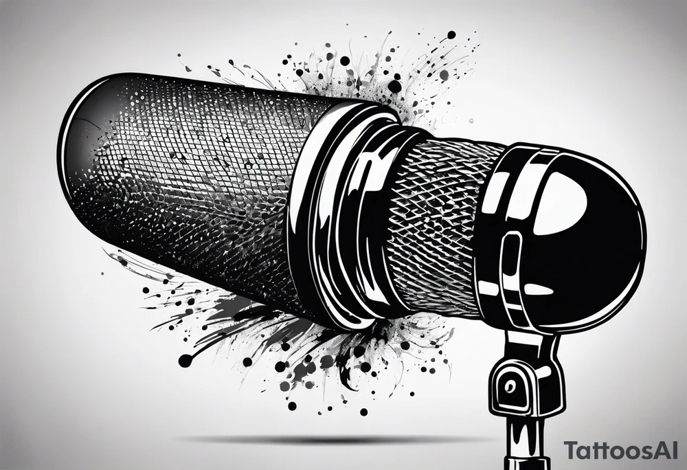 universe, microphone tattoo idea