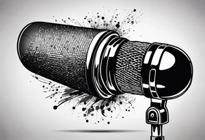 universe, microphone tattoo idea