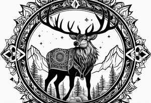 Cerf eiktirnir tattoo idea