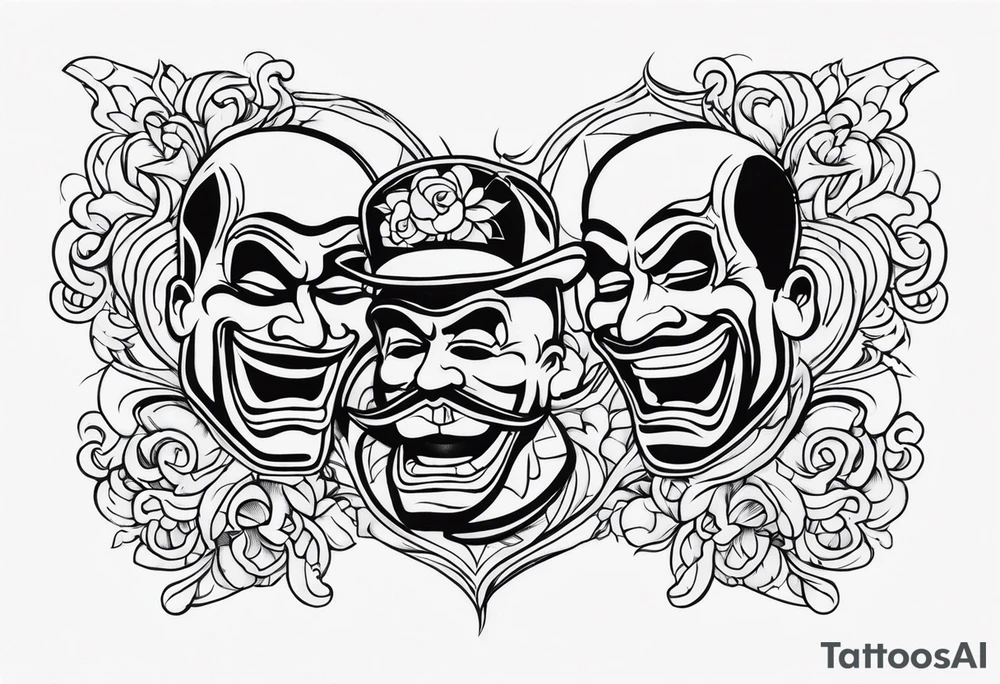 Laugh now cry later chicano tattoo idea