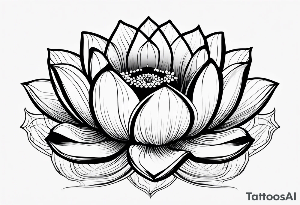 Lotus flower tattoo idea