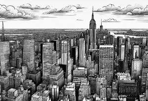 Brooklyn skyline tattoo idea