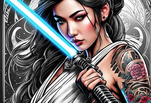 Makes an image that with lightsabers tattoo idea