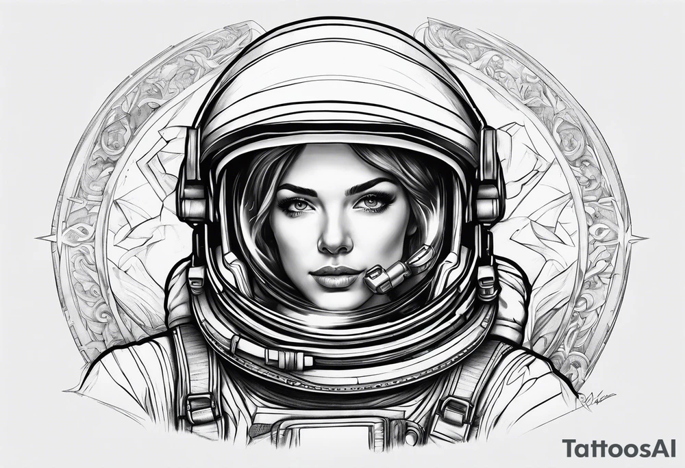 astronaut tattoo idea