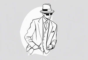 Invisible man tattoo idea