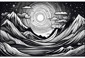 northern lights tattoo idea