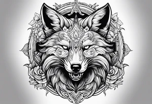 Demon renard tattoo idea