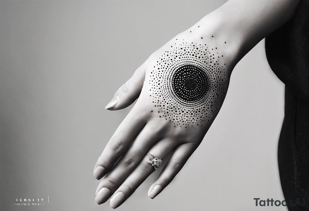abstract on hand, no people tattoo idea